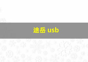 途岳 usb